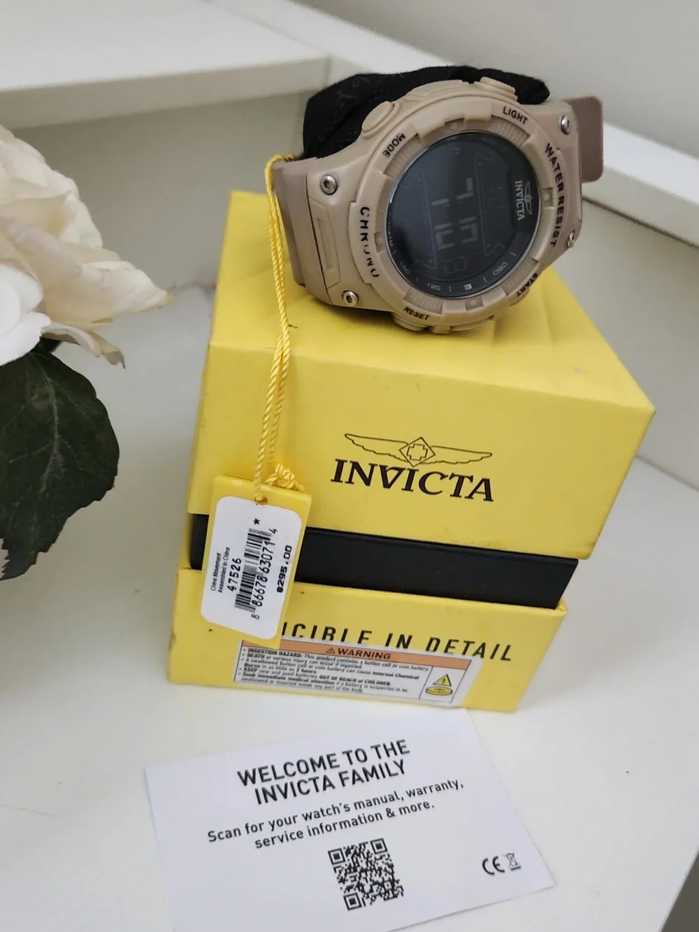 Invicta Men's Digital Sports Watch - Nude Tan